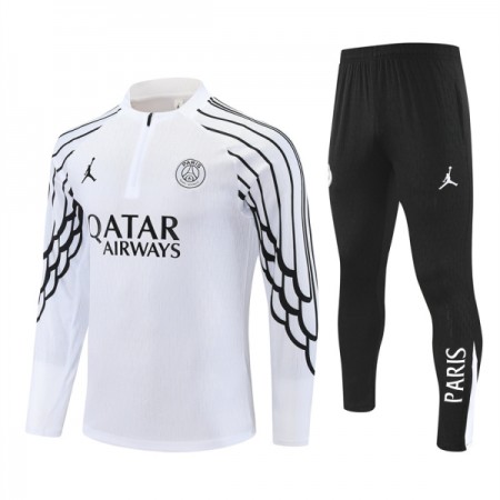 Paris Saint-Germain Sweatshirt Za Trening Četvrt Zip 2025-26 Bijela Paris Saint-Germain Sweatshirt Za Trening Četvrt Zip 2025-26 Bijela